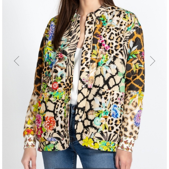 Johnny Was Nandru Reversible Jacket Multiprint Colorful Womens XL - Picture 16 of 16